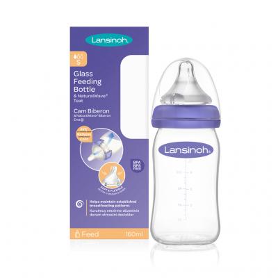 LANSINOH Sklenená dojčenská fľaša
