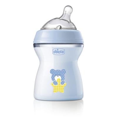 CHICCO Fľaša dojčenská Natural Feeling 250 ml chlapec 2m+