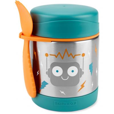 SKIP HOP Spark Style Termoska na jedlo s lyžičkou/vidličkou Robot 325 ml, 3r+