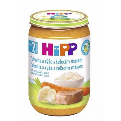 HiPP Príkrm BIO Zelenina, teľacie mäso a ryža