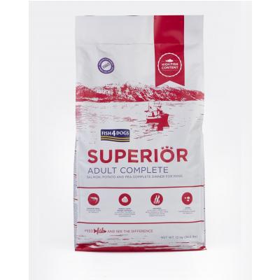FISH4DOGS Granule veľké pre dospelých psov Superior losos so zemiakmi 12 kg
