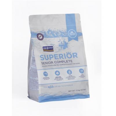 FISH4DOGS Granule veľké pre starších psov Superior losos so zemiakmi 1,5 kg