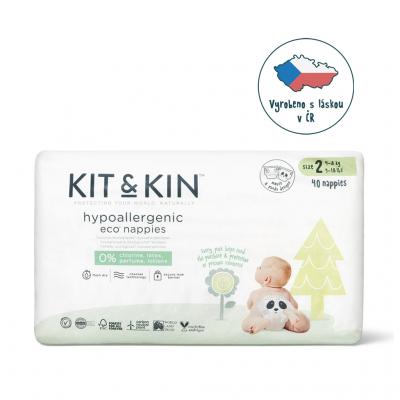 KIT & KIN Plienky jednorazové eko 2 (4-8 kg) 38 ks