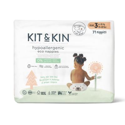 KIT & KIN Plienky jednorazové eko 3 (6-10 kg) 32 ks