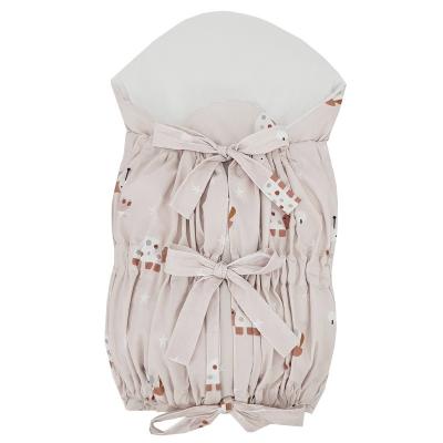 EKO Zavinovačka šnurovacia s kokosovou vyberateľnou vložkou Bees Beige 75x75 cm