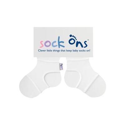 KIKKO SOCK ONS Držiak ponožiek Classic, biela (0-6m)