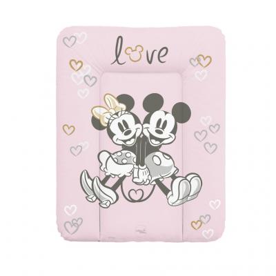 CEBA Podložka prebaľovacia mäkká na komodu (50x70) Disney Minnie & Mickey Pink