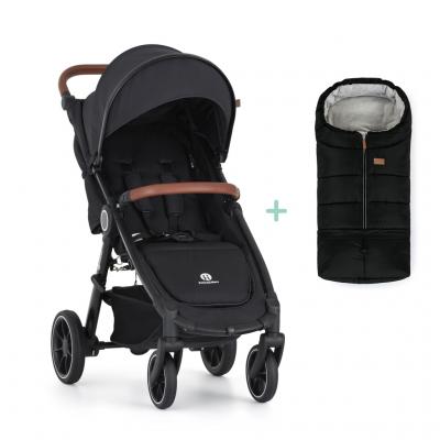 PETITE&MARS Kočík športový Street2 RWS Oak Perfect Black  + PETITE&MARS fusak Jibot