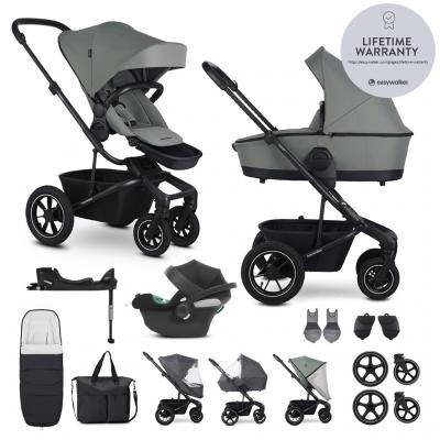 EASYWALKER SET Kočík 4v1 Harvey⁵ Agave Green XXL AIR + CYBEX Aton B2 i-Size + základňa