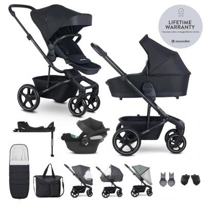 EASYWALKER SET Kočík 4v1 Harvey⁵ Midnight Black XXL RWS + CYBEX Aton B2 i-Size