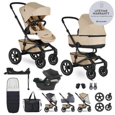 EASYWALKER SET Kočík 4v1 Jimmey Sand Taupe XXL AIR + RWS + CYBEX Aton B2 i-Size + základňa