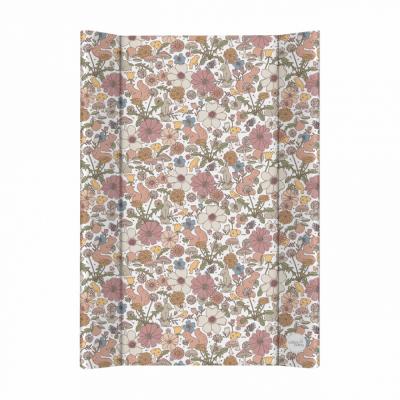 CEBA BABY Podložka prebaľovacia 2-hranná s pevnou doskou (50x70) Basic Garden