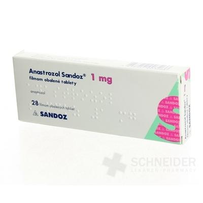 Anastrozol Sandoz 1 mg filmom obalené tablety