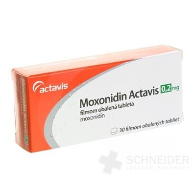 Moxonidin Actavis 0,2 mg filmom obalená tableta