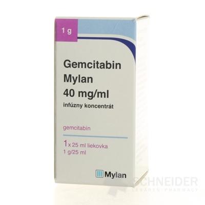 Gemcitabin Mylan 40 mg/ml infúzny koncentrát