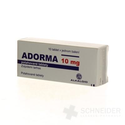 ADORMA 10 mg filmom obalené tablety