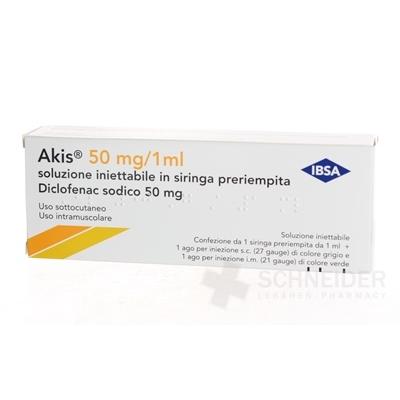 AKIS 50 mg/ml injekčný roztok v napl.inj. str.