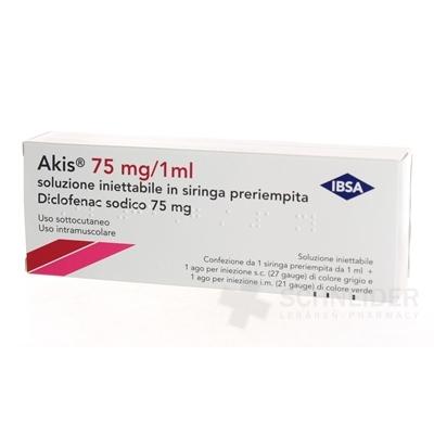 AKIS 75 mg/ml injekčný roztok v napl.inj. str.
