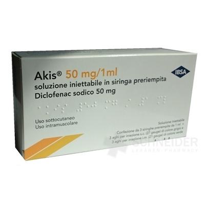 AKIS 50 mg/ml injekčný roztok v napl.inj. str.