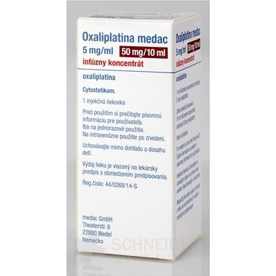 Oxaliplatina medac 5 mg/ml infúzny koncentrát