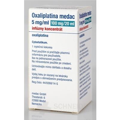 Oxaliplatina medac 5 mg/ml infúzny koncentrát