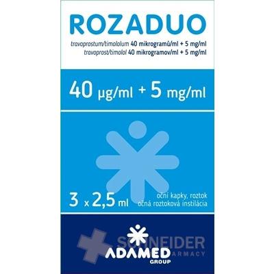 ROZADUO 40 mikrogramov/ml + 5 mg/ml