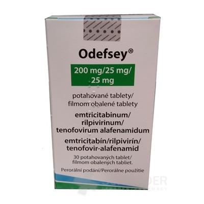 Odefsey 200 mg/25 mg/25 mg filmom obalené tablety