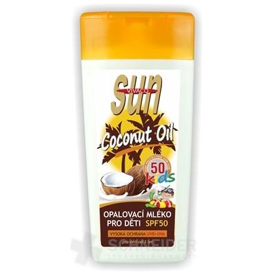 SUN COCONUT OIL opaľovacie MLIEKO KIDS SPF 50