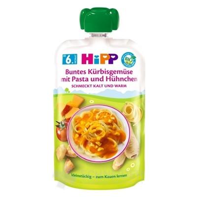 HiPP BIO Zelenina,tekvica,cestoviny a kuracie mäso