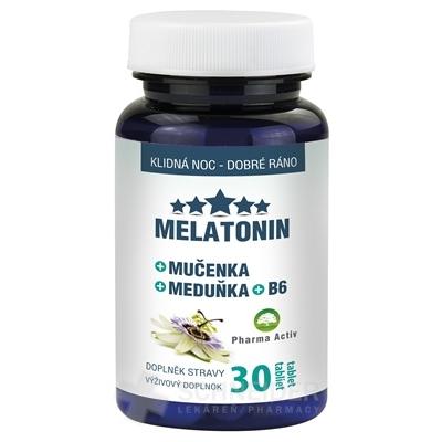 Pharma Activ MELATONIN + Mučenka + Meduňka + B6