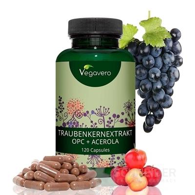 Vegavero Extrakt z hroznových jadier OPC + Acerola