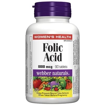 Webber Naturals Folic Acid 1 mg