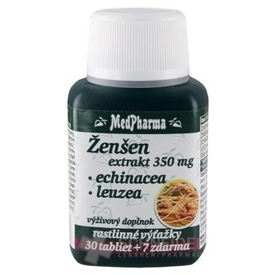 MedPharma ŽENŠEN 350 mg + Echinacea + Leuzea