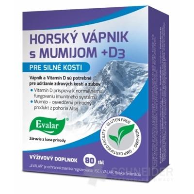 Evalar HORSKÝ VÁPNIK s MUMIJOM + D3