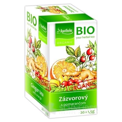 APOTHEKE BIO SELECTION ZÁZVOROVÝ ČAJ S POMARANČOM