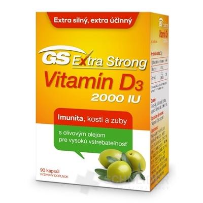 GS Extra Strong Vitamin D3 2000 IU cps. 90