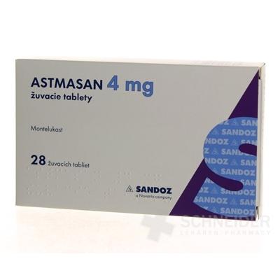 ASTMASAN 4 mg žuvacie tablety