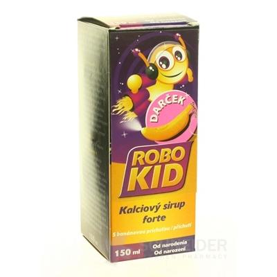 RoboKid Kalciový sirup forte s banánovou príchuťou