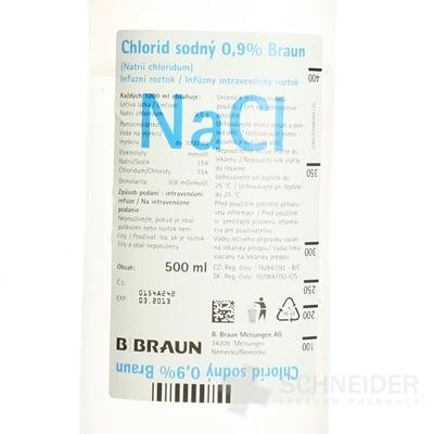 Chlorid sodný B. Braun 0,9 % infúzny roztok