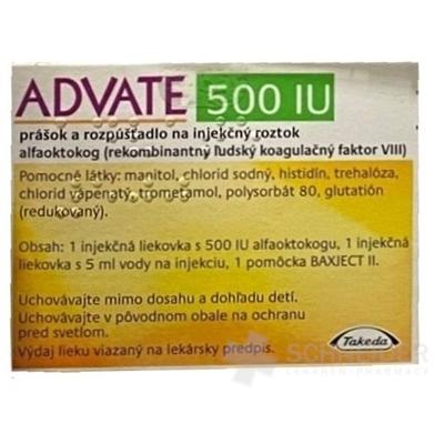 ADVATE 500 IU