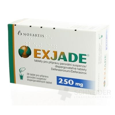 EXJADE 250 mg dispergovateľné tablety