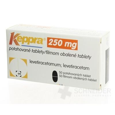 Keppra 250 mg filmom obalené tablety