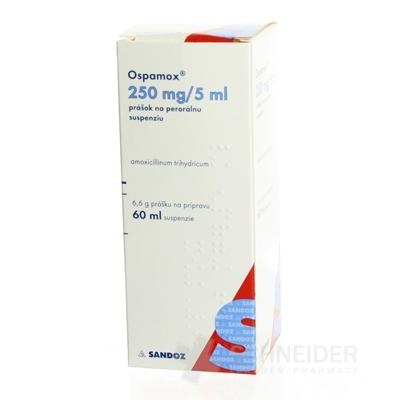 Ospamox 250 mg/5 ml prášok na perorálnu suspenziu