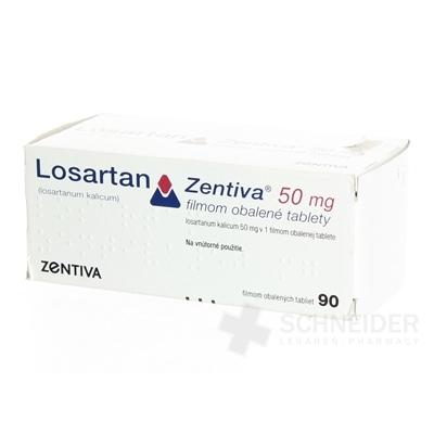 Losartan Zentiva 50 mg filmom obalené tablety