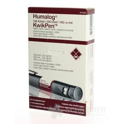 Humalog 100 U/ml Kwik Pen, injekčný roztok