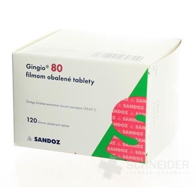 Gingio 80 filmom obalené tablety