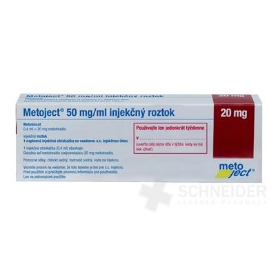Metoject 50 mg/ml injekčný roztok