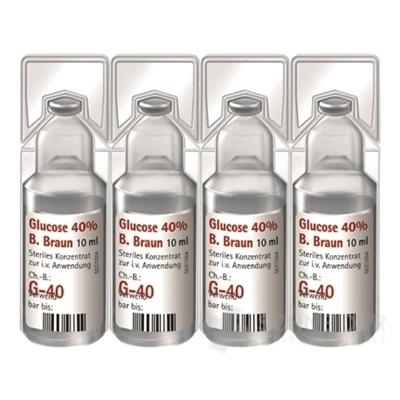 Glukóza B. Braun 40 % koncentrát na infúzny roztok
