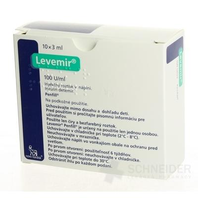 Levemir Penfill 100 jednotiek/ml