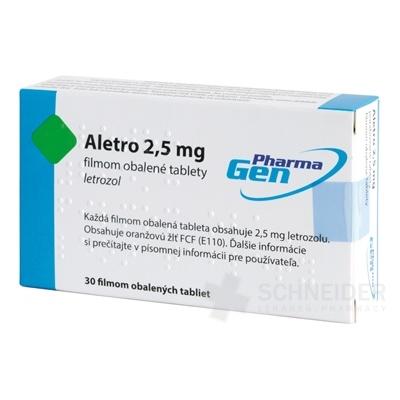 Aletro 2,5 mg filmom obalené tablety